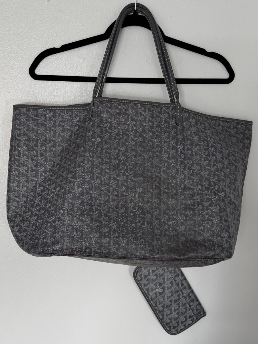 GOYARD GOYARDINE SAINT LOUIS GM GREY (PRE-LOVED CONDITION)